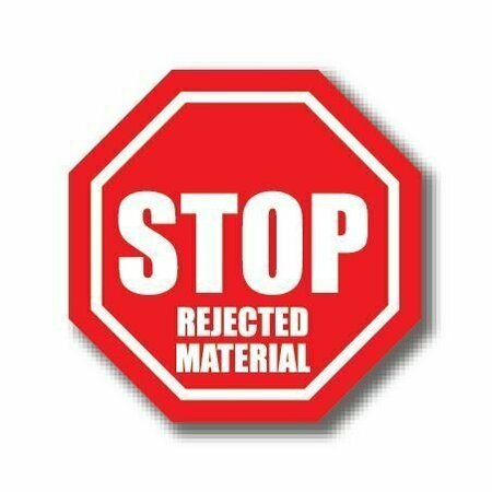 ERGOMAT 20in OCTAGON SIGNS - Stop Rejected Materials DSV-SIGN 400 #0939 -UEN